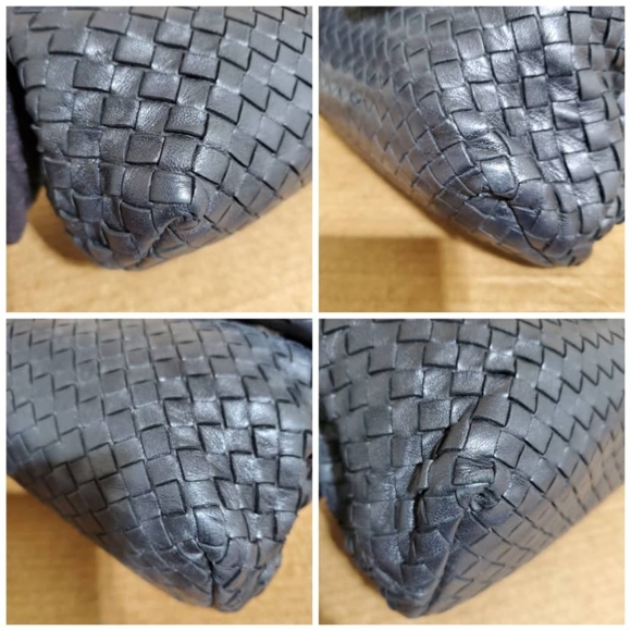 Authentic BOTTEGA VENETA Nappa Intrecciato Large Olimpia Bag Black - Picture 6 of 10